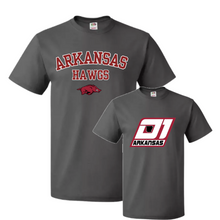 Load image into Gallery viewer, ARKANSAS HAWGS TSHIRT WTH D1 LOGO ON BACK