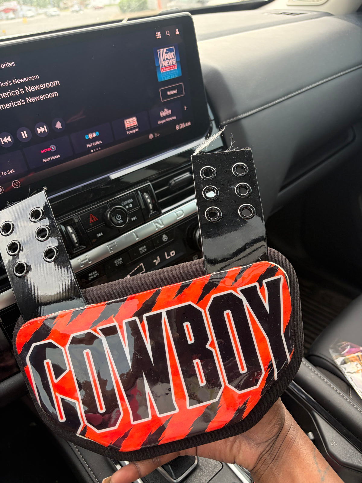 Custom football back plate