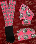 Football socks, headband beanie and cleat cover