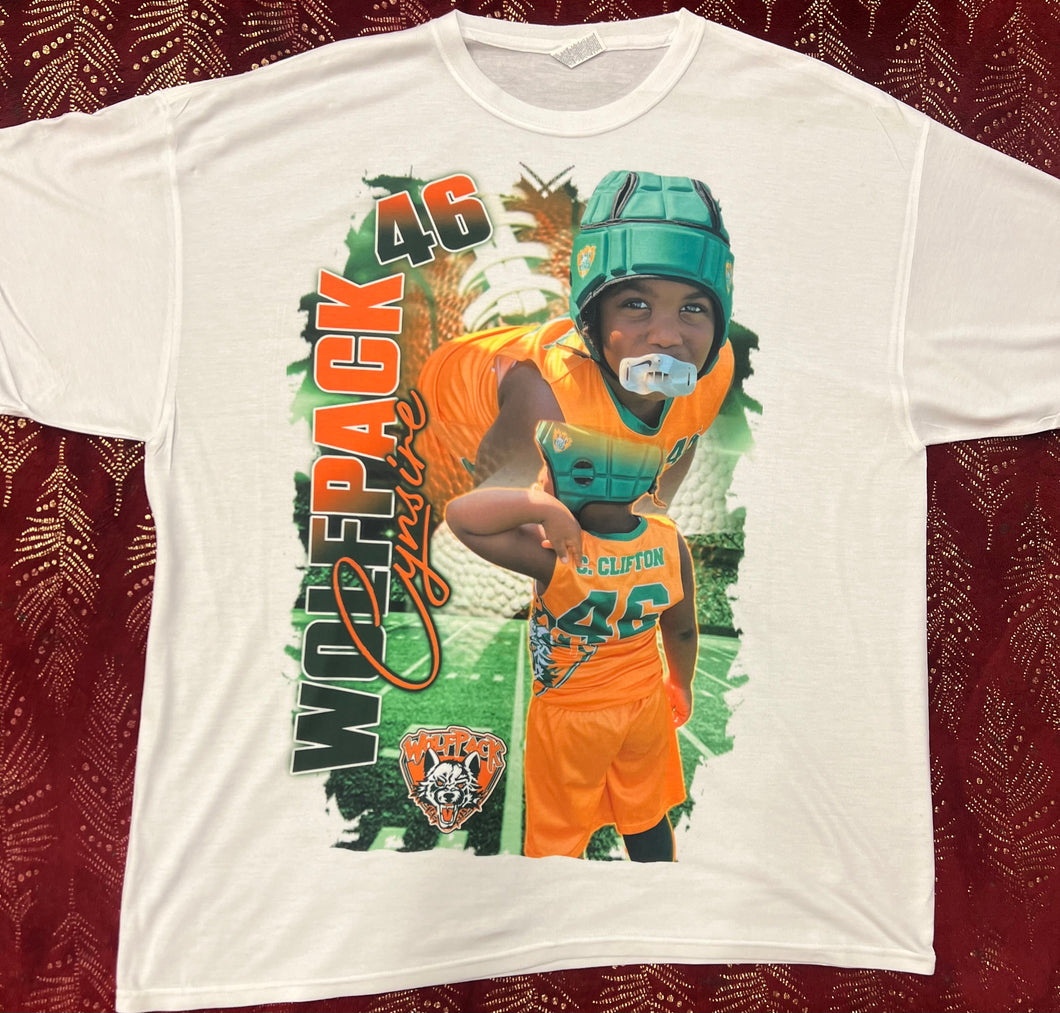 Wolfpack Center print personal shirt
