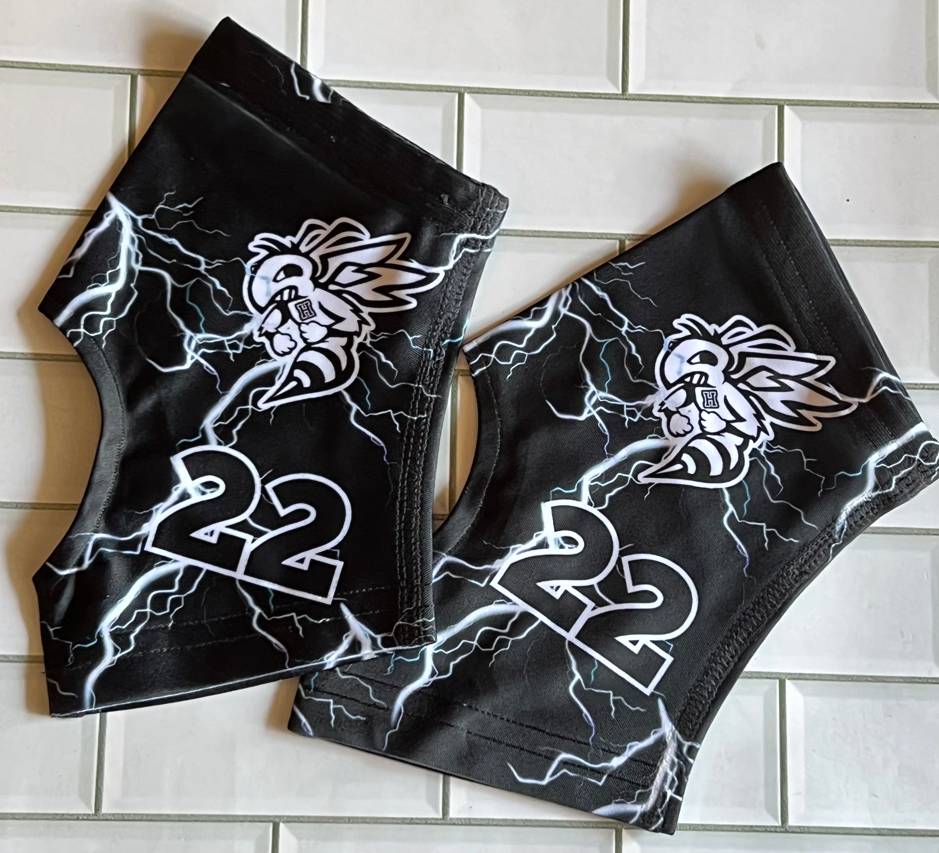 Football socks, headband beanie and cleat cover