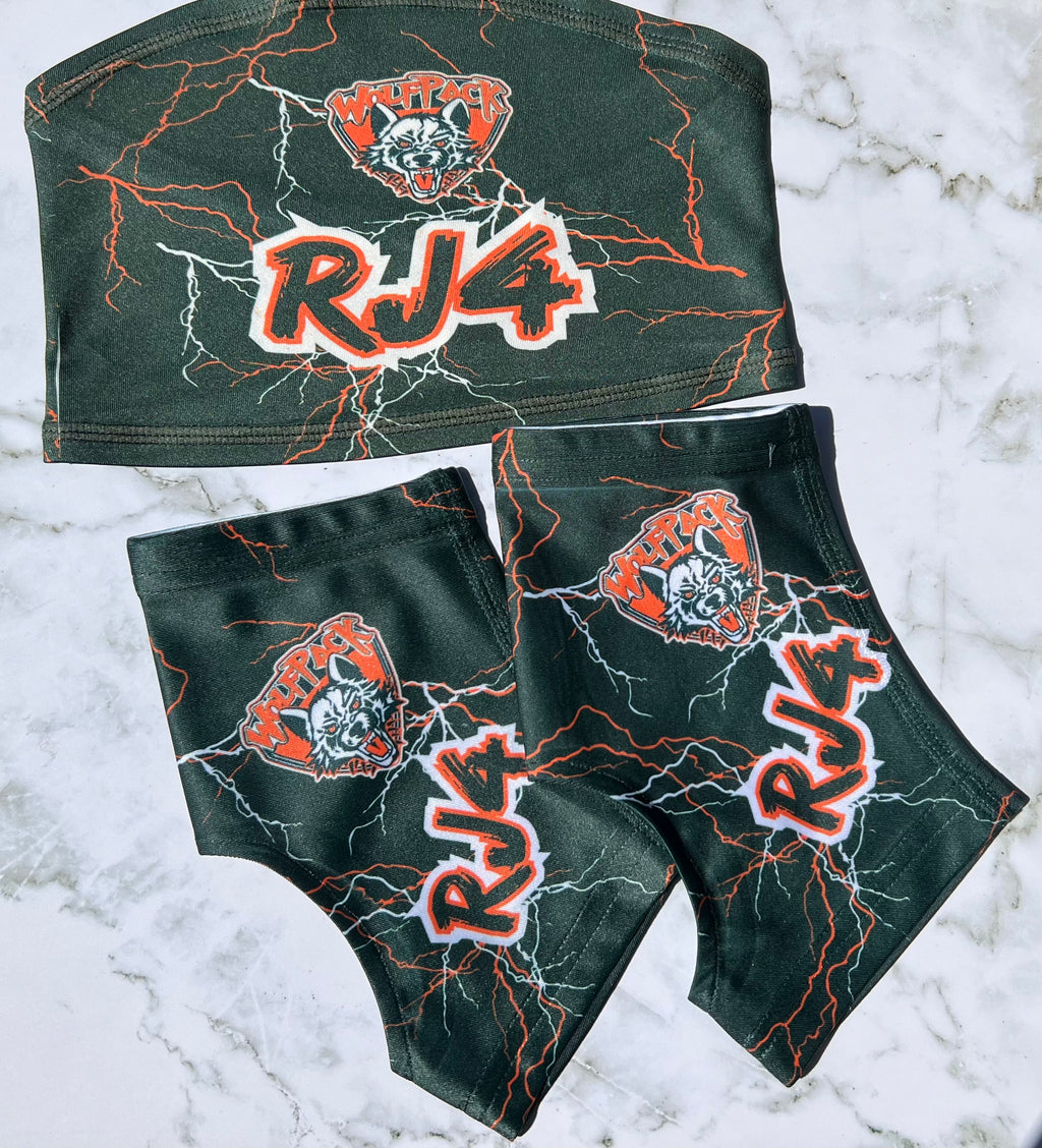 Football socks, headband beanie and cleat cover