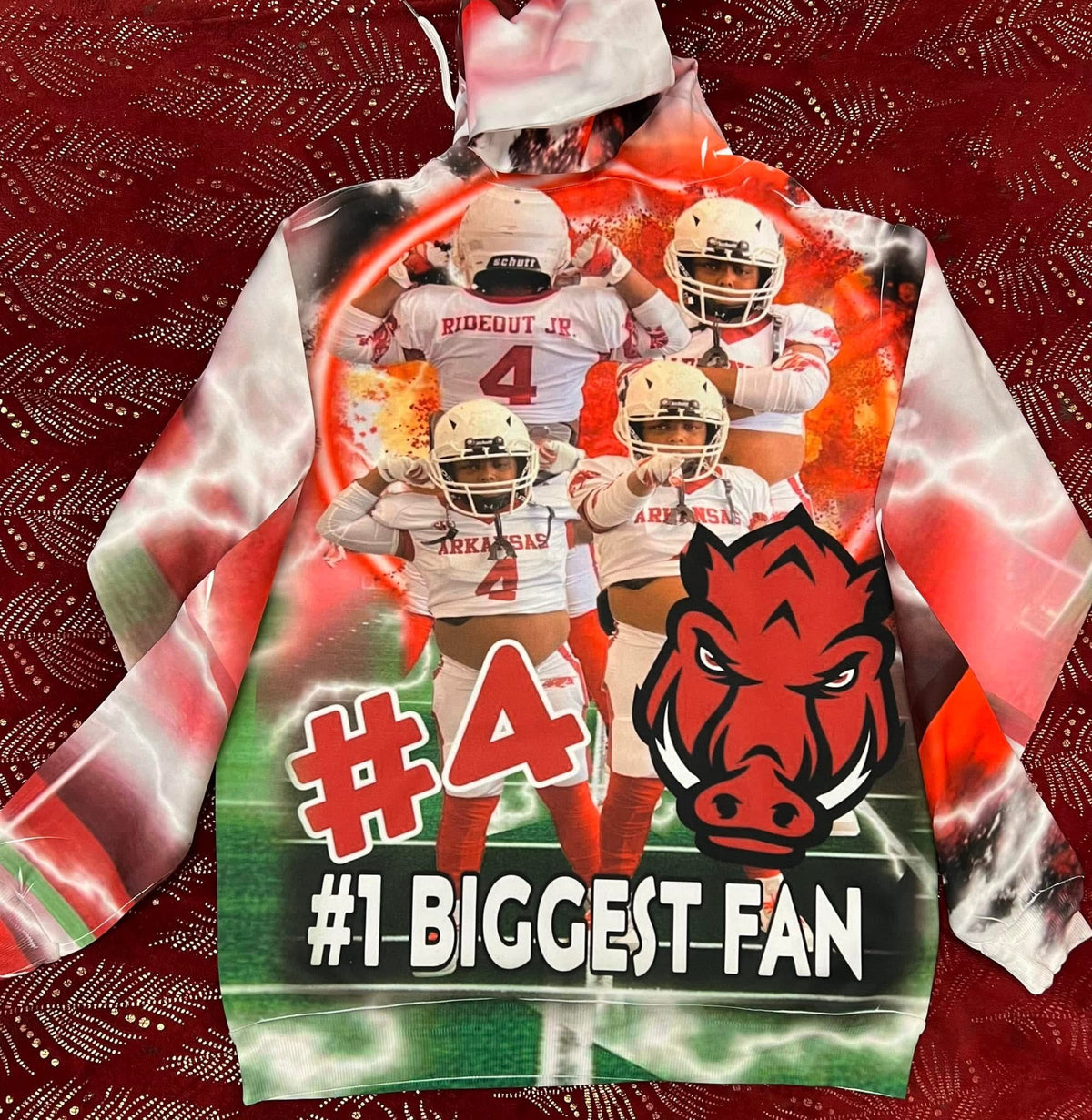 ARKANSAS HAWGS CUSTOM PULLOVER