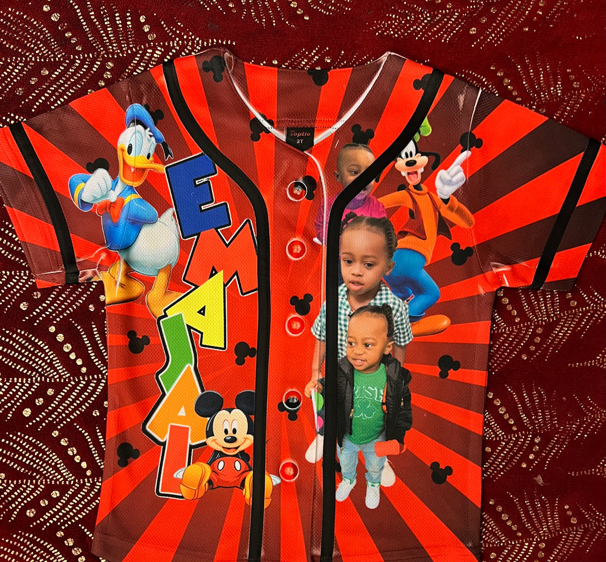 Custom 3d baseball jersey