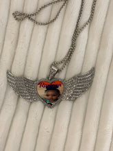 Load image into Gallery viewer, Angel Wing Heart Bling Necklace (Large)
