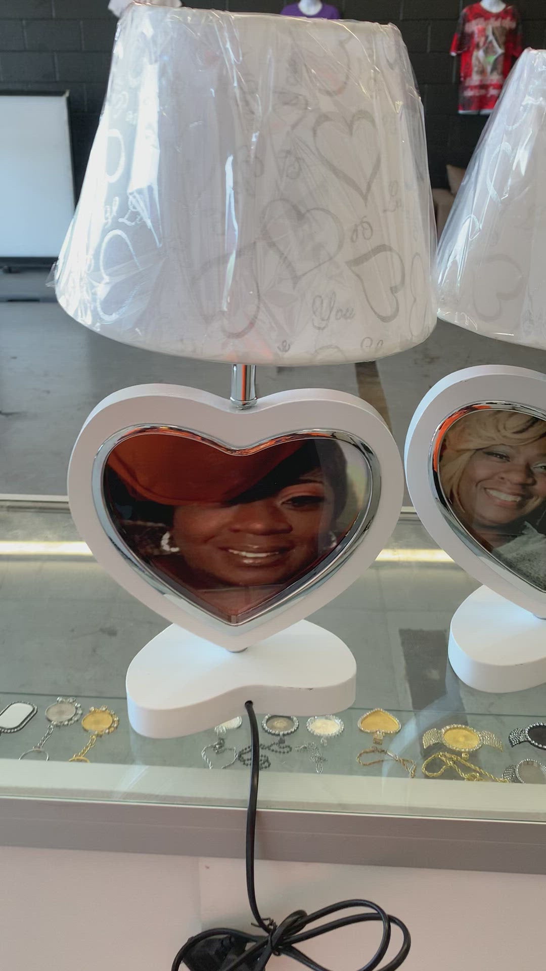 Customized Heart Shaped Lamp Double Sided