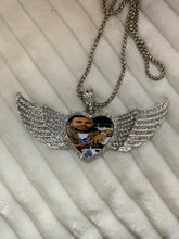 Load image into Gallery viewer, Angel Wing Heart Bling Necklace (Large)
