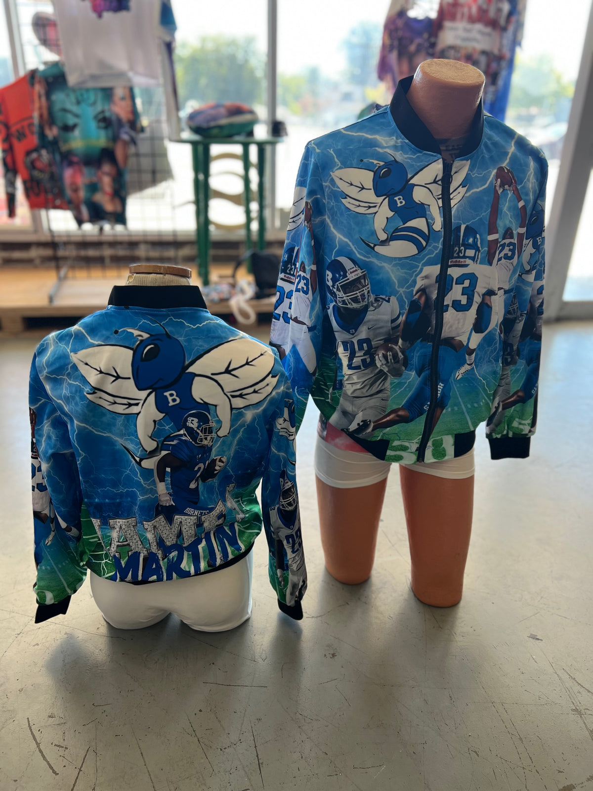 All Over Print Bomber Jacket for Women
